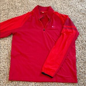 Men’s Oakley Red Quarter-Zip Pullover